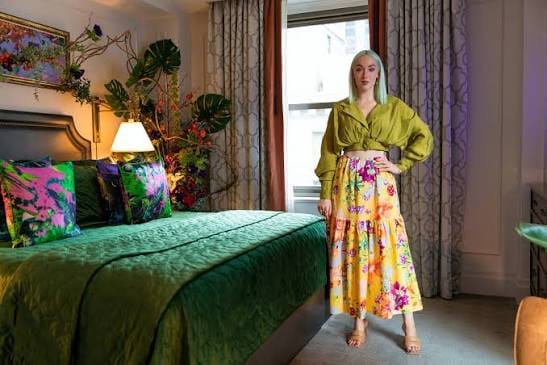 Claire Luxton inside one of her immersive suites for The Claire Luxton Experience at InterContinental Hotels & Resorts